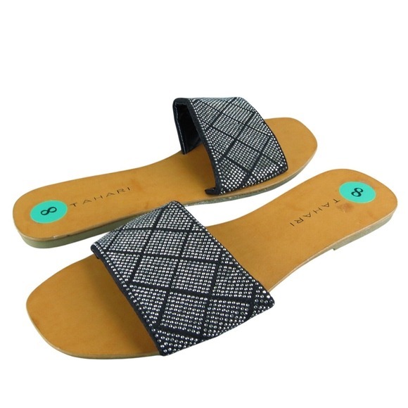 Tahari Shoes - Tahari Women's Kally Slide Black Synthetic Size 8M‎ Gently Used 2025